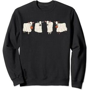 Ghost Cow Moo I Mean Boo Halloween Party Sweatshirt